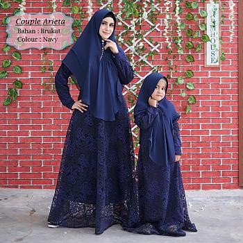 001 Tk Cp MK Brukat ARIETA#Busana Muslim Baju Pakaian Gamis Maxi Dress Baru Murah Grosir TanahAbang