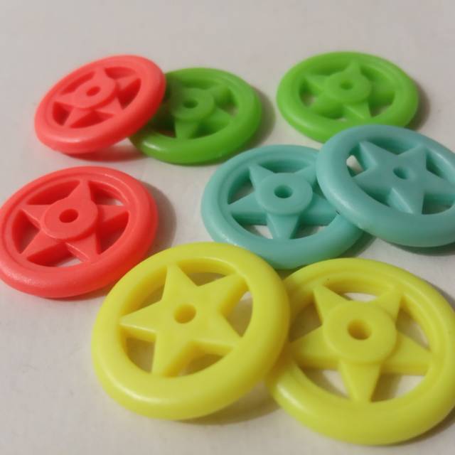 Roller plastik bintang (8pcs) roller tamiya murah