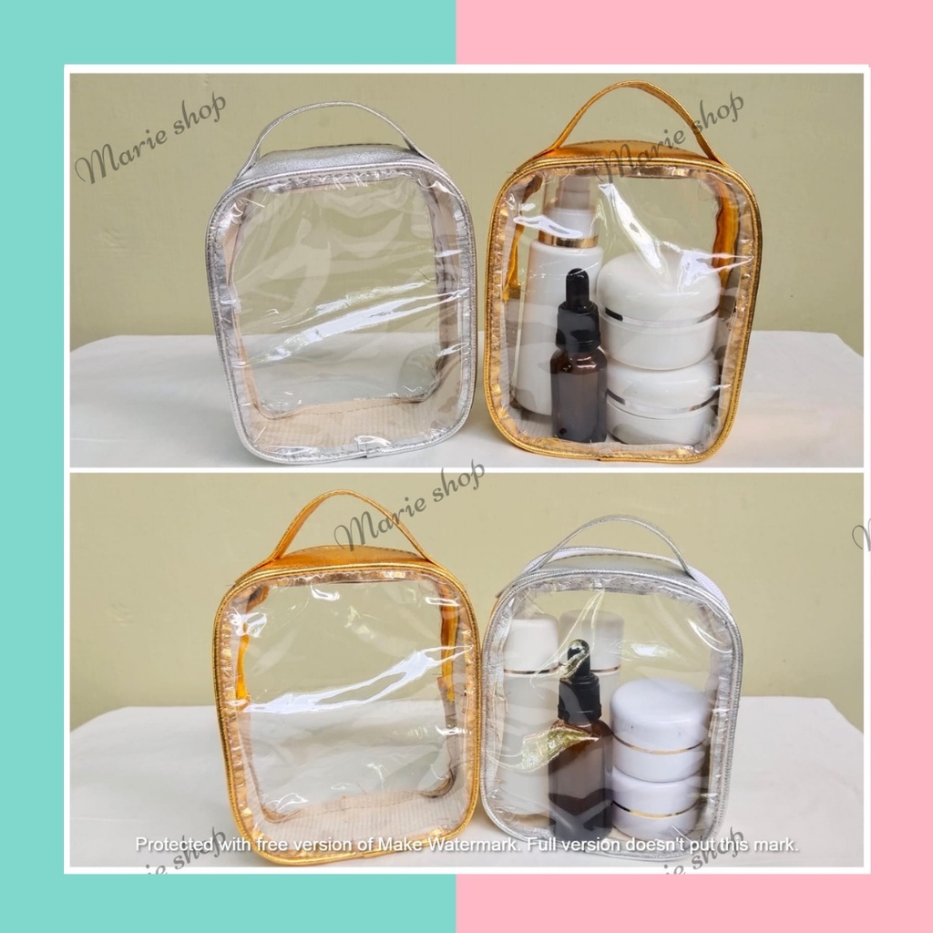[ BRK ] POUCH KOSMETIK - TAS KOSMETIK - POUCH MIKA TRANSPARANT