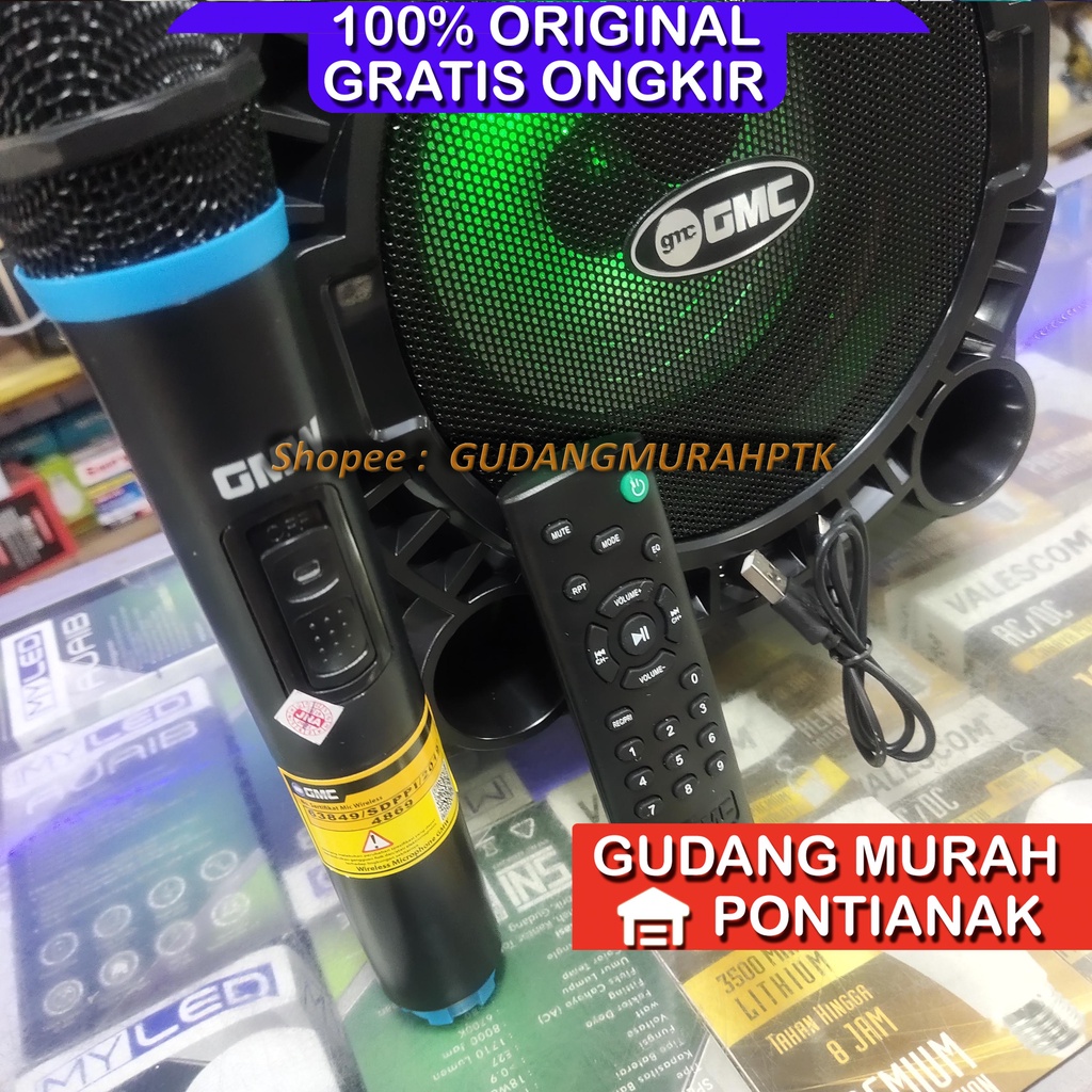 Speaker GMC Body Besar NEW Bluethoot Mic Wireless Salon 897P