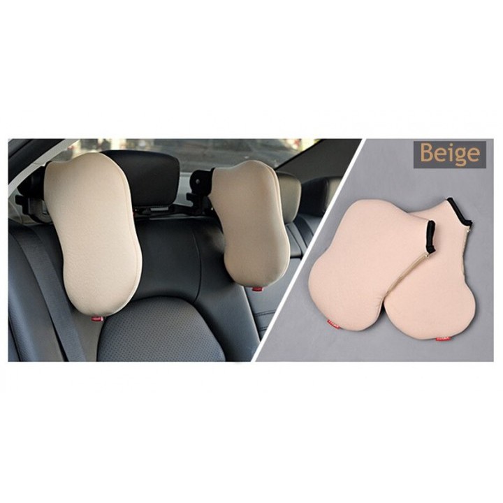 Colorful Travel Adjustable Car Seat Headrest Neck Side Cushion