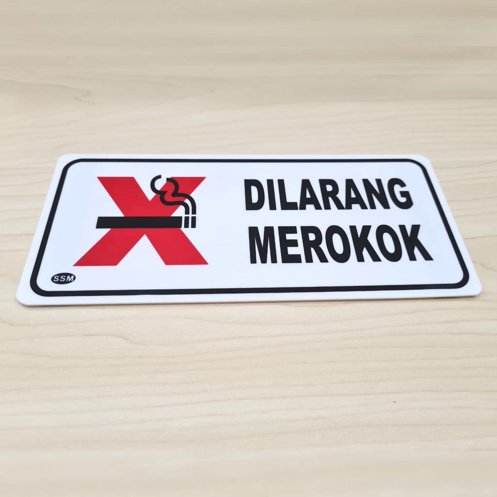

Sign Label Akrilik MEDIUM DILARANG MEROKOK JunDW
