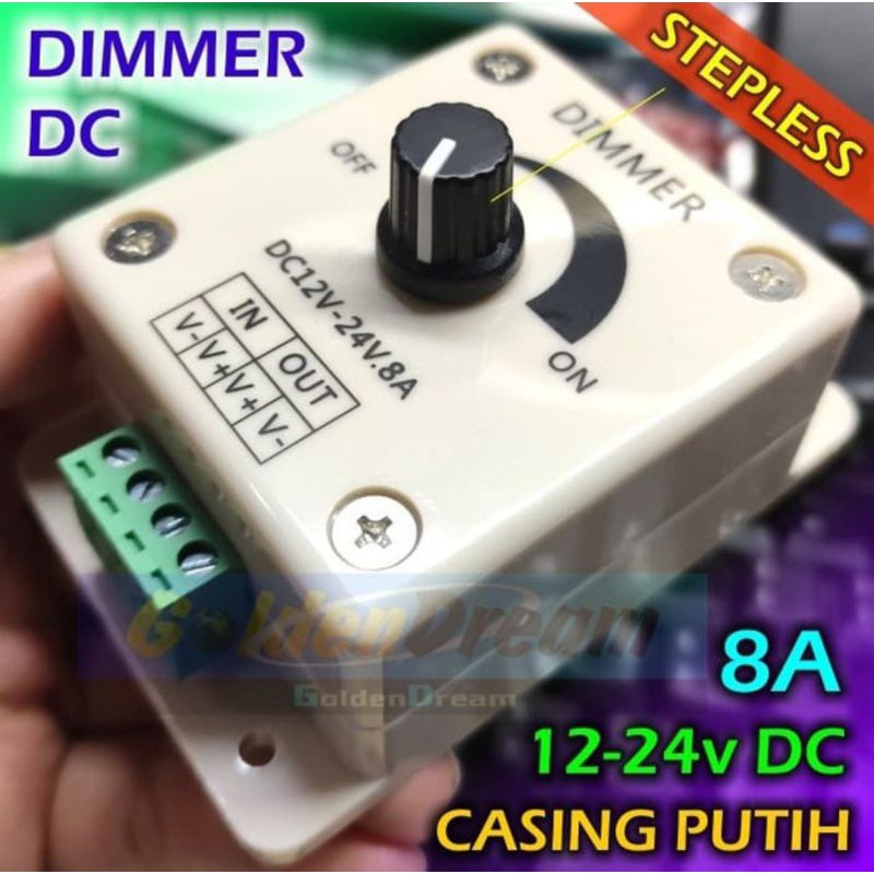 Pengatur Lampu LED DC12 Dimer kipas angin Dimer