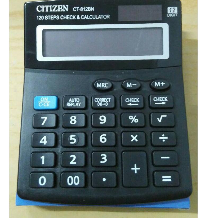 

XOJ Kalkulator Citizen SDC-812BN 12 Digit / 2 Power / Check and Correct / Replay / SDC - 812 BN Awas KW