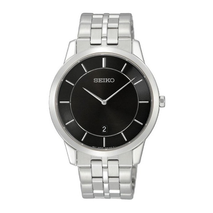 [Luxolite] SEIKO Jam Tangan Pria Analog SKP381 Quartz Silver Dial Stainless Steel Strap