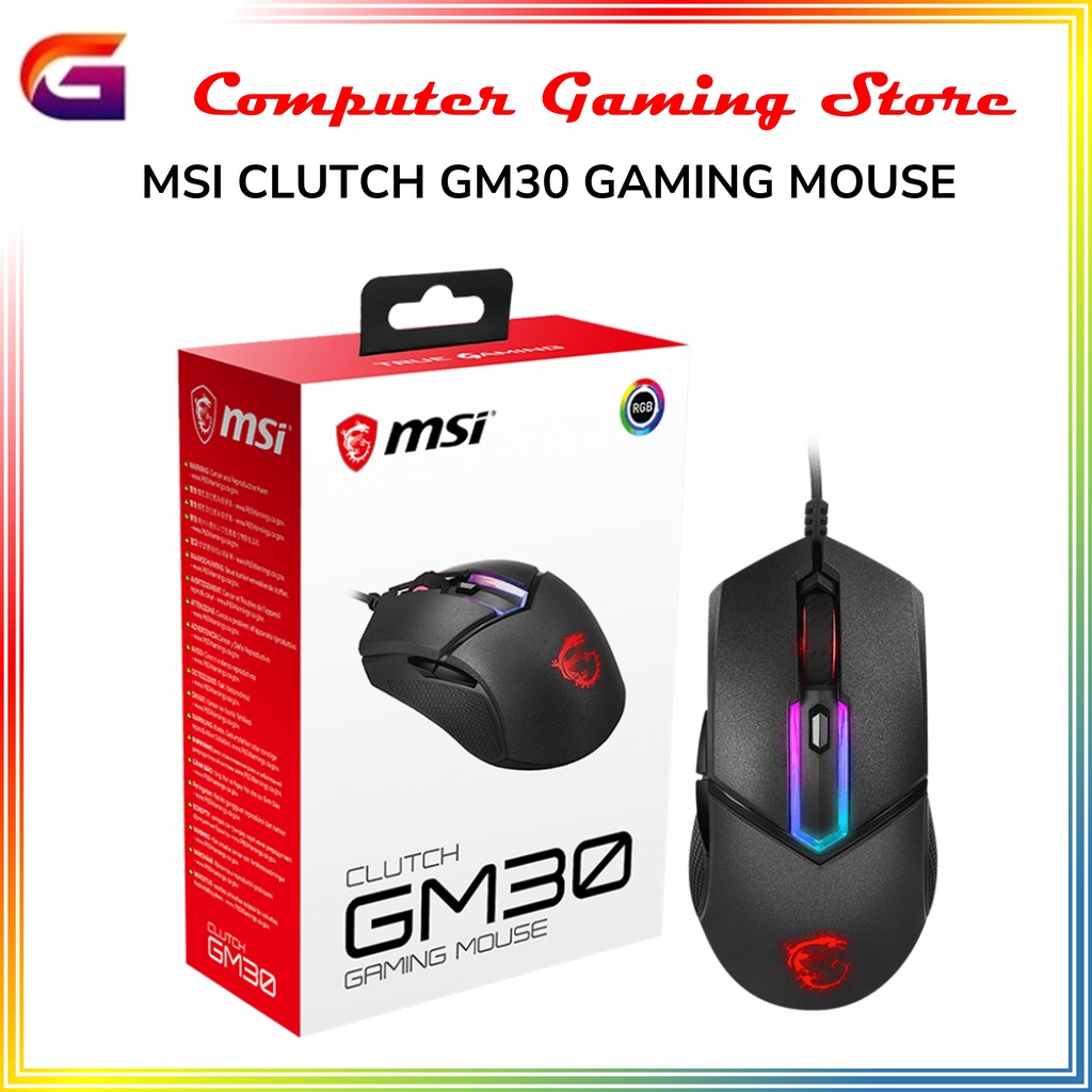 Jual MSI CLUTCH GM30 GAMING MOUSE Indonesia