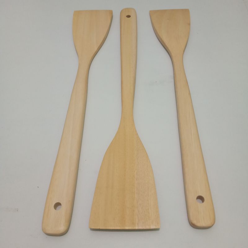 Sutil Kayu Mahoni / Wooden Spatula / Alat Dapur / Alat Masak