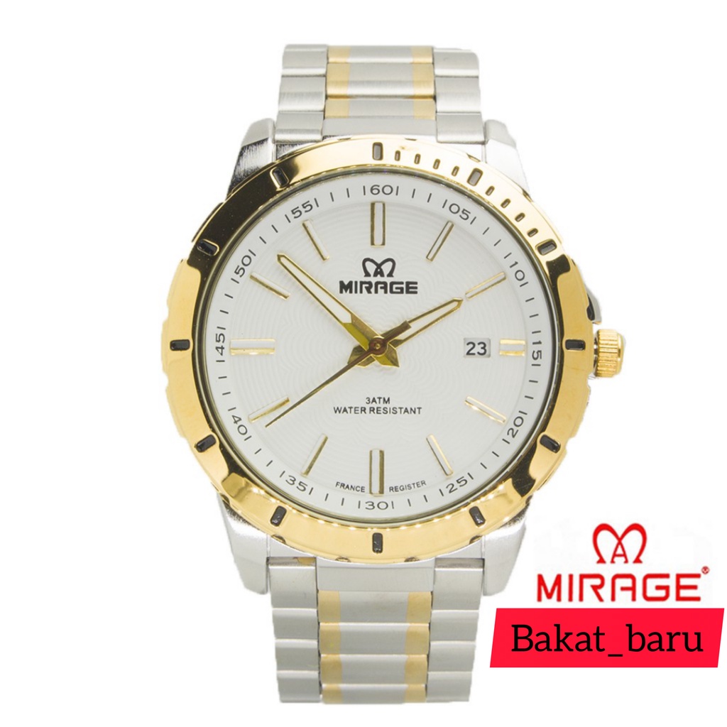 Jam Tangan Pria Anti Air Original Elegant Mirage Anti Karat Garansi