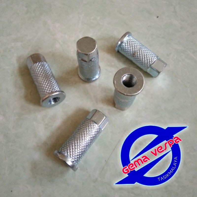 Mur topi nanas panjang 8mm (konci 12) satuan