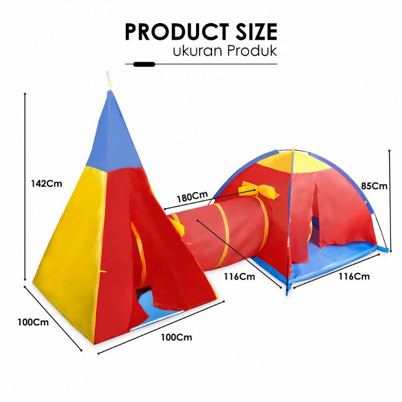 Tenda Mainan Anak Terowongan