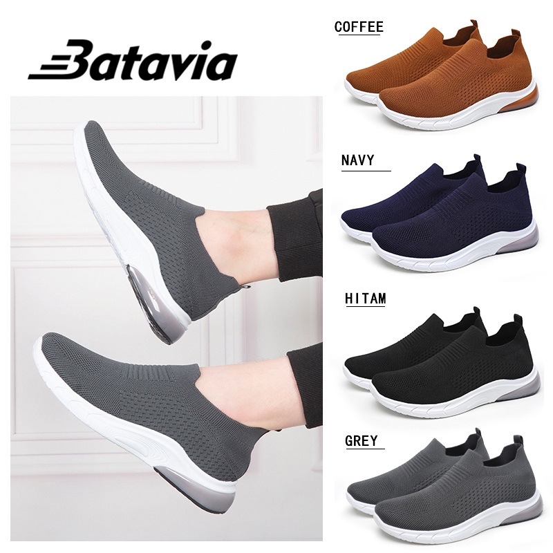 2023 terbaru sepatu pria import rajut sneaker Laki premium bernapas olahraga olahraga bebas biaya kirim  Batavia Shoes   B09