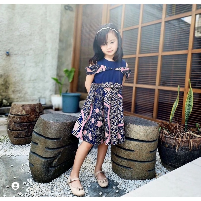 Batik Anak BNI/ Kemeja Batik Anak/ Dress Batik Anak/ Seragam Batik