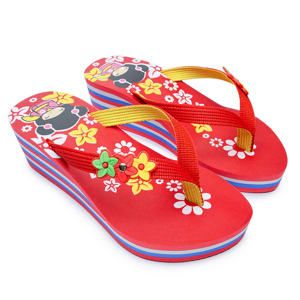 DNOIR Sandal Anak Perempuan AWBUNGA MERAH