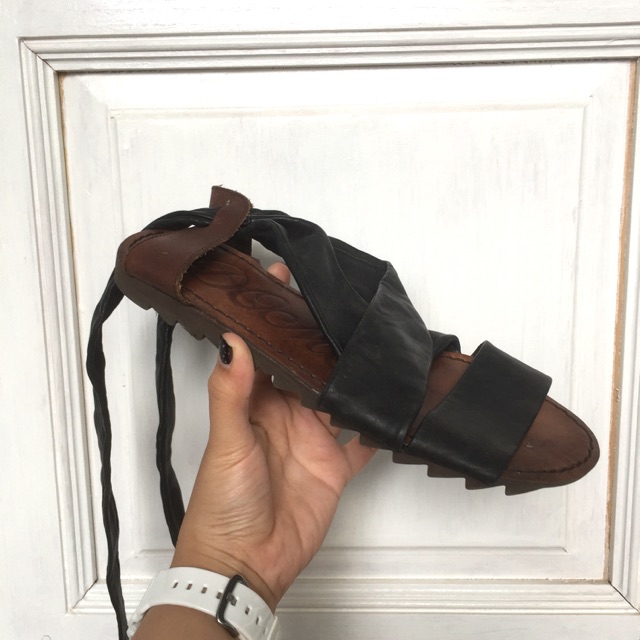 Sandal hnm zara stardivarius gladiator kulit