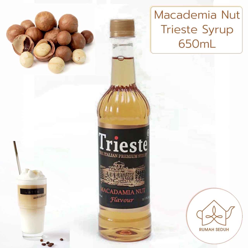 

650mL Trieste Syrup Macadamia Nut - Sirup Kopi Kacang Macademia Makadamia Makademia