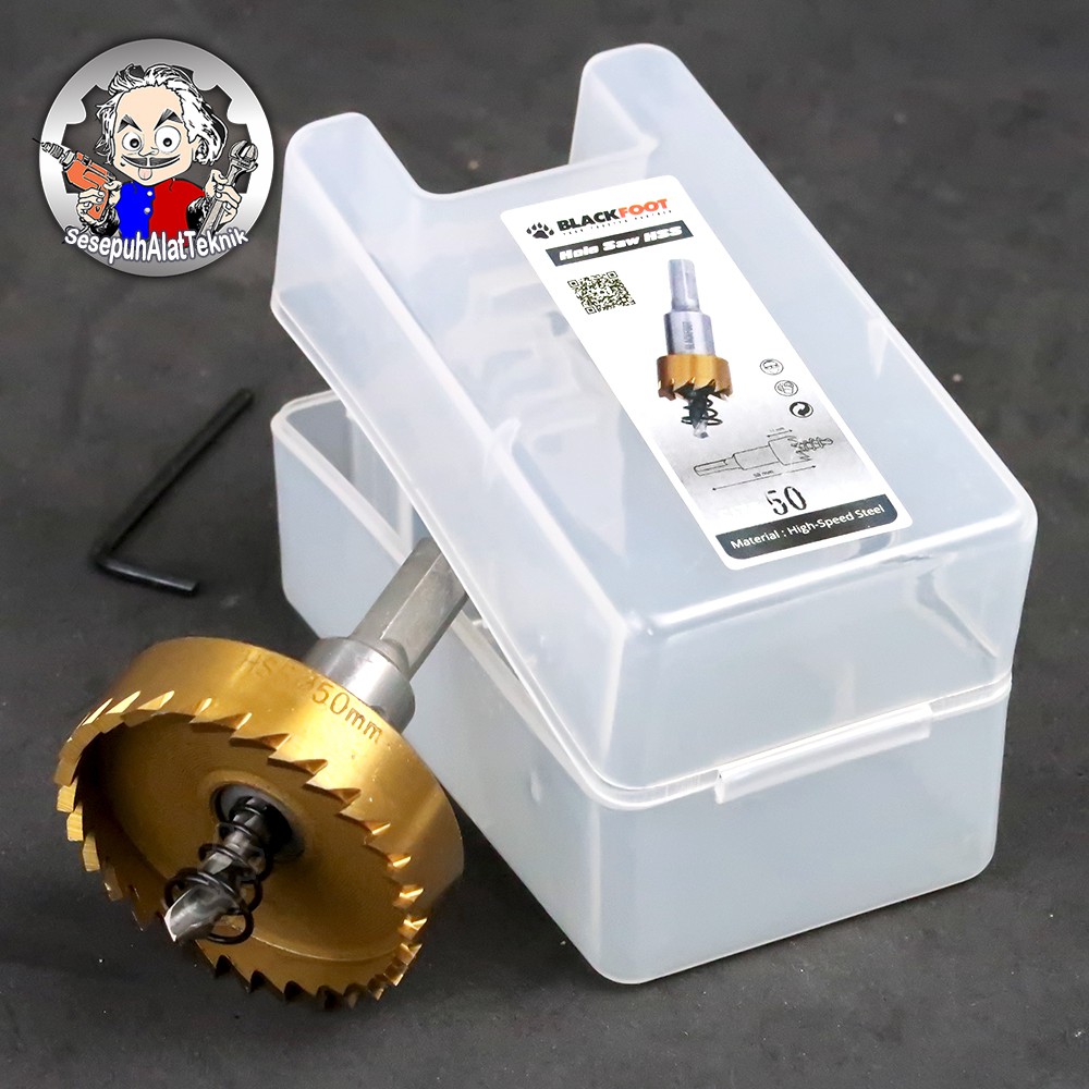 Mata Bor Untuk Melubangi Kayu Hole Saw HSS 50mm BLACKFOOT
