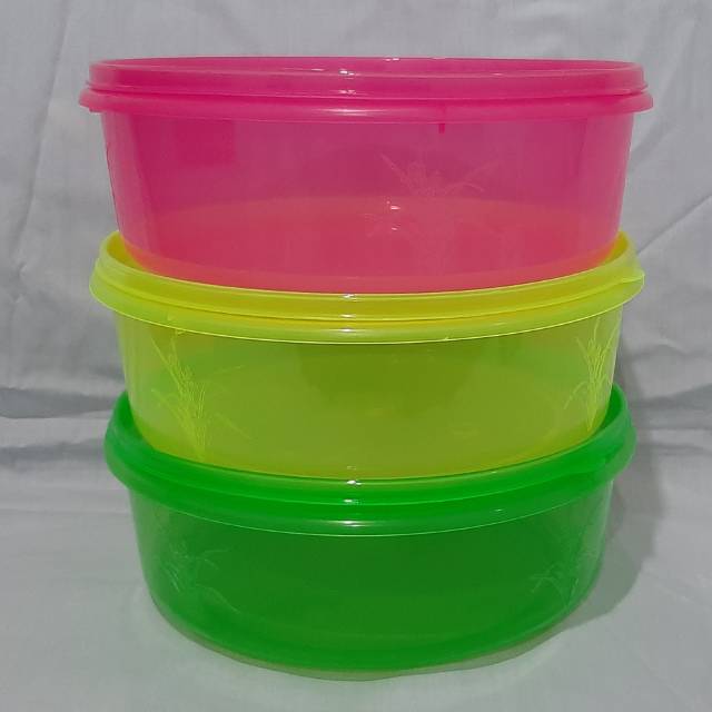 Toples Makanan Bulat 2L / 2 liter / Kotak Makan Plastik / Sealware / Seal Ware / Ompreng Plastik