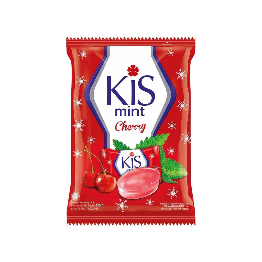 

KIS Mint Cherry Candy 125gr - Permen Mint Rasa Ceri 50 Butir