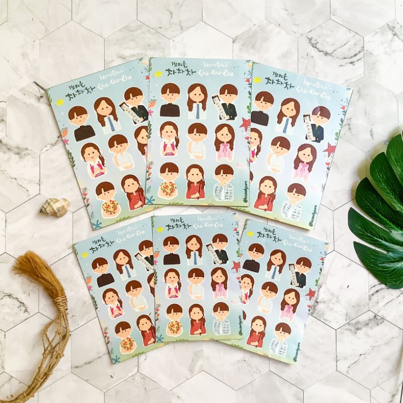 

Sticker Kisscut Hometown ChaChaCha Kim Seon Ho Jurnal Diary Dekorasi Scrapbook