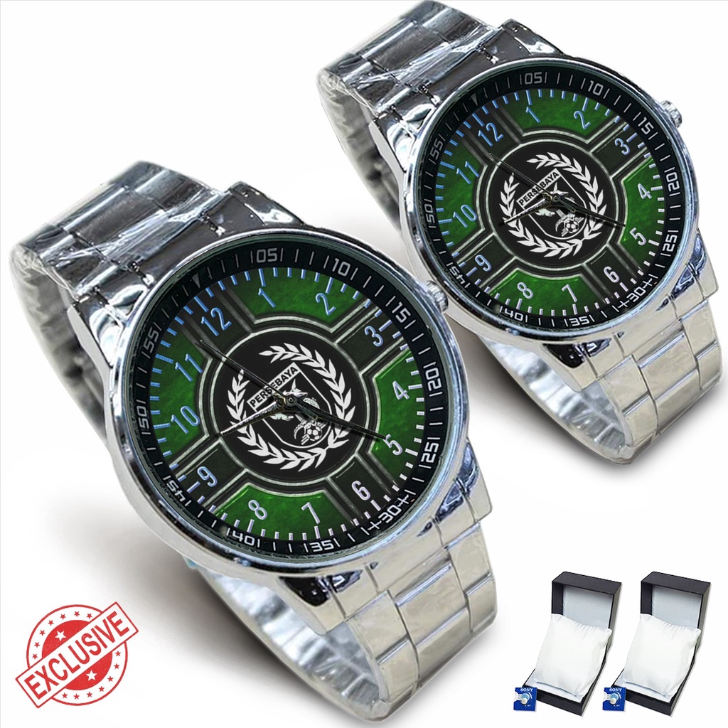 Jam Tangan Rantai Couple PERSEBAYA SURABAYA 06 (Awesome)