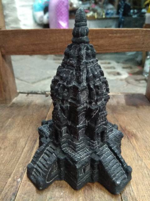 TERMURAH! MINIATUR CANDI PRAMBANAN 14x10x10 cm EMPAT PINTU BAHAN BATU DEKORASI PAJANGAN SOUVENIR