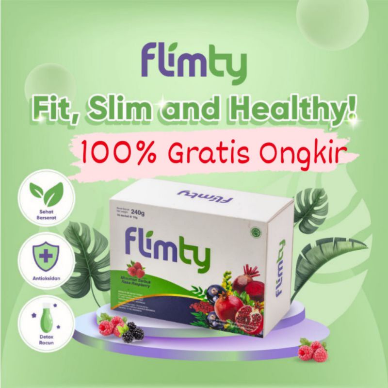 ✅ FLIMTY FIBER Pelangsing | Minuman Diet Tinggi Serat | Untuk Program Diet &amp; Detox | flimti BPOM