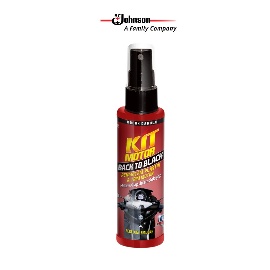 Kit Motor Back to Black 115 ml menghitamkan plastik / karet / trim