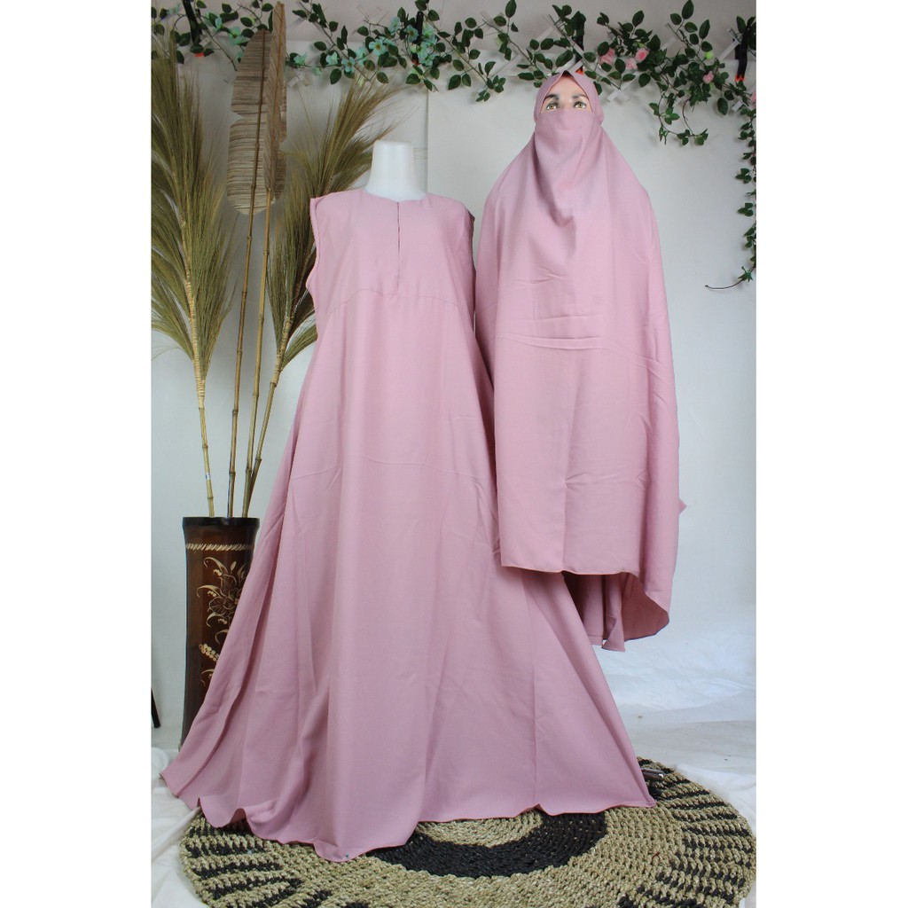 GAMIS SET  FRENCH YORIS SET CADAR SYARI  NIQOB PURDAH JUBAH musliamh fashion style jilbab franc