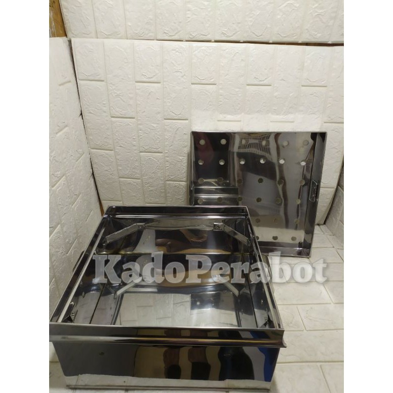 klakat stainless kotak 1S 40