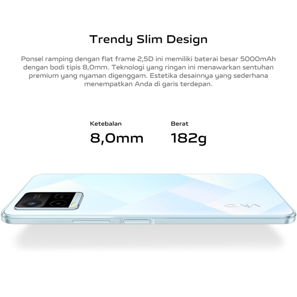 Vivo Y21 RAM 4GB+1GB ExtenDed ROM 64GB GARANSI RESMI Handphone vivo hp vivo y20 terbaru hp vivo y21 murah promo bisa cicilan bisa COD gratis ongkir vivo y21t y20-5