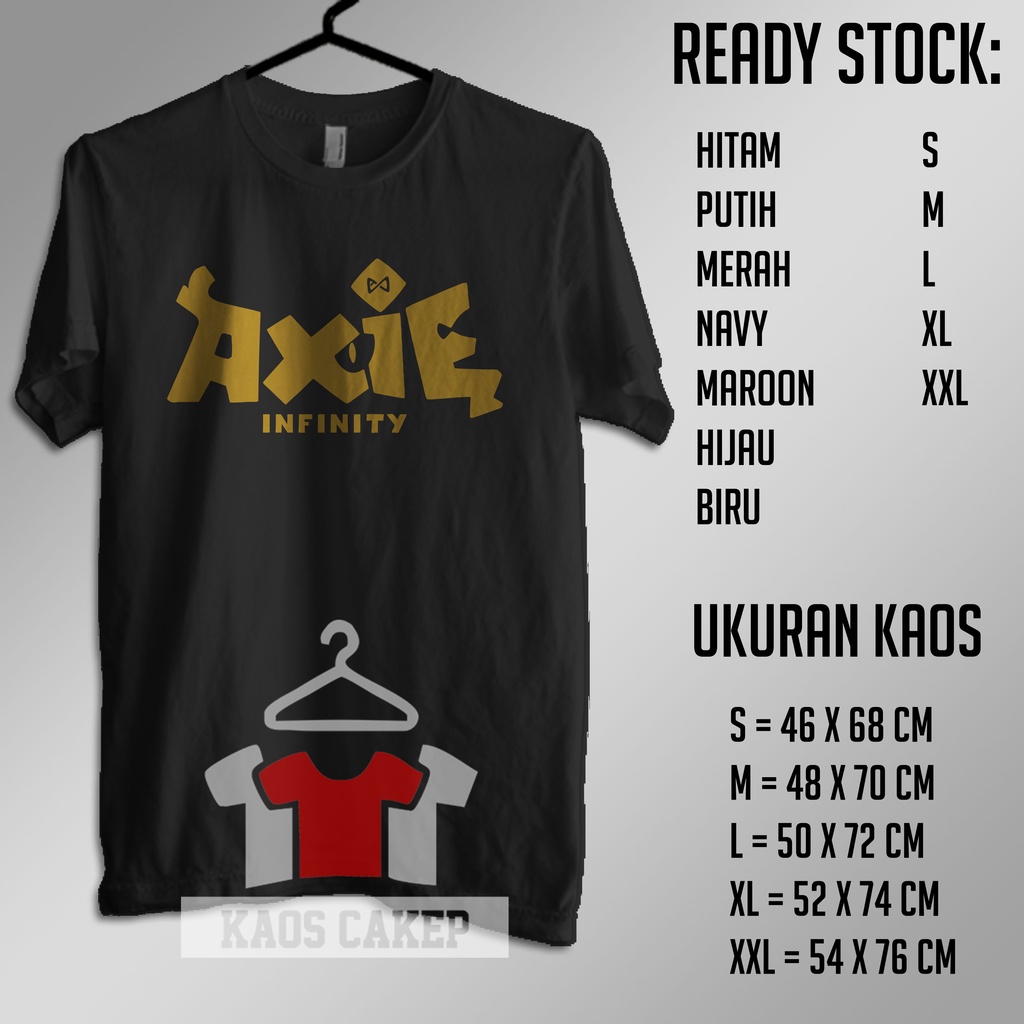 Kaos Game Axie Infinity NFT Baju Distro