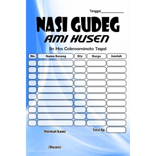 

Nota Ol shop custom 4 buku 2play
