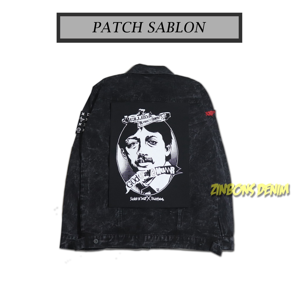 [BAYAR COD] BACKPATCH SABLON UKURAN BIGSIZE PATCH PUNGGUNG PATCH KEREN