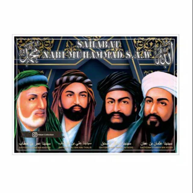 Jual POSTER SAHABAT NABI MUHAMMAD SAW UK. A3+ | Shopee Indonesia