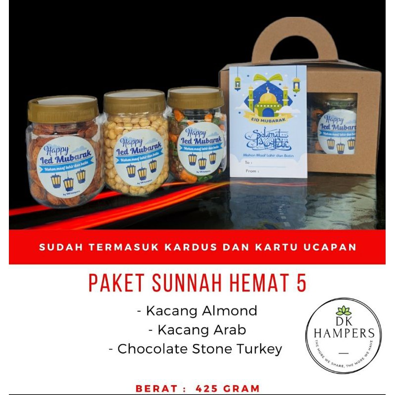 Parcel lebaran hampers ramadhan parcel ramadhan hemat lebaran 5 kacang arab almond cokelat kerikil