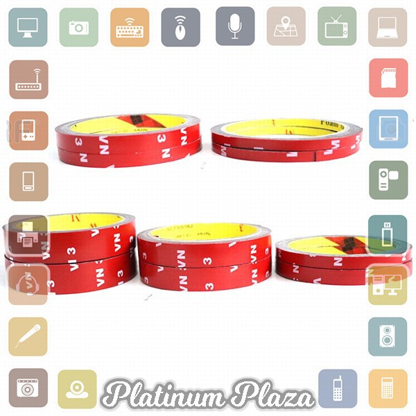 JETTING Lakban Selotip Double Tape 3M 3m x 6mm 1Pcs - SC-3M - Red`22OWE7-