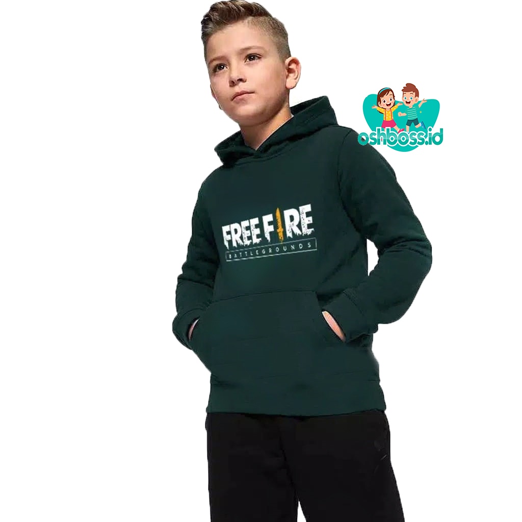 Jaket / Hoodie / Sweater Anak Free Fire Bahan Fleece Cotton Tebal Kualitas Premium 7-8 TAHUN-1