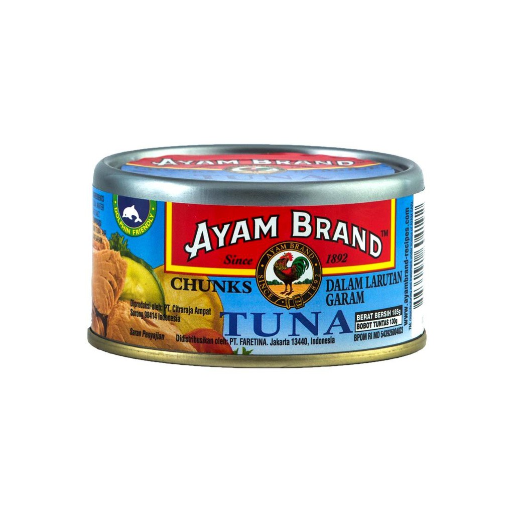 Jual Ayam Brand Tuna Chunks In Water 185g Indonesia
