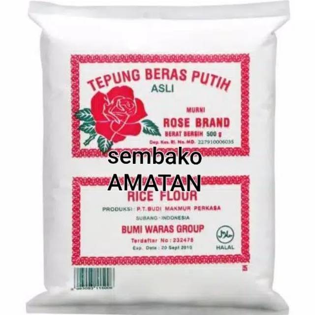 Tepung Beras Rose Brand 500gr Per Pcs