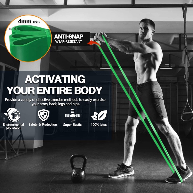 Resistance Band Elastis Untuk Latihan Pull Up / Pilates / Gym