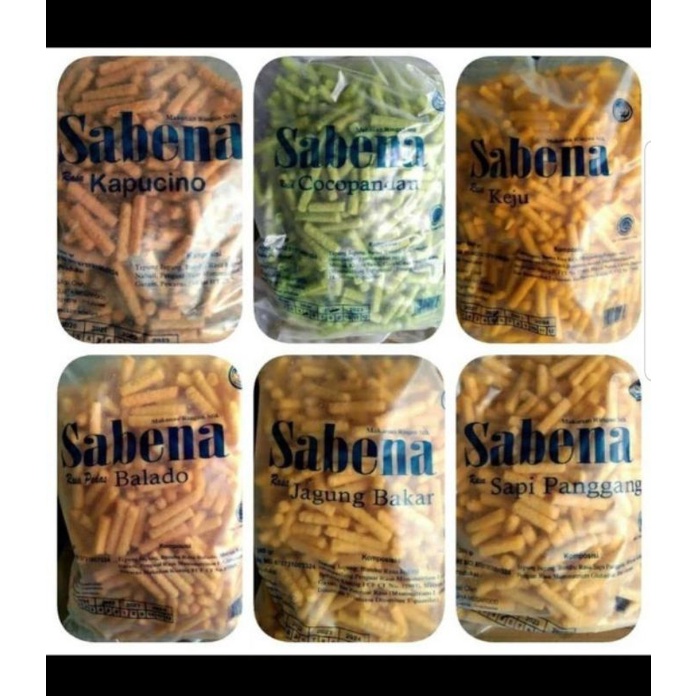 

sabena snack 1dus 5pack tidak ecer