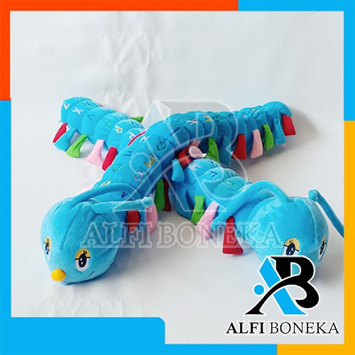 Terlaris Boneka Dasbord Mobil Ulil L Ulat Bulu Velboa 80cm  Bordir ABJAD