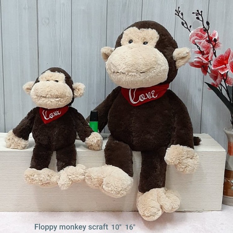 Boneka Monkey Scraft 55cm/boneka monyet/boneka animal/boneka kado ultah