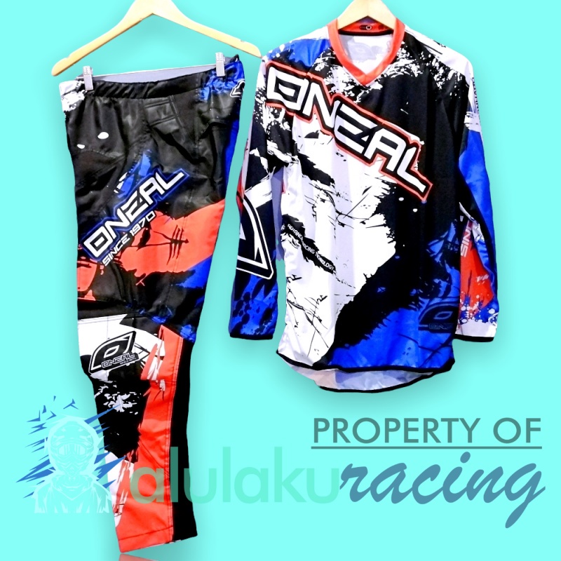 Jersey &amp; Celana Motocross MX Trail Satu Set for Trabas Adventure - 005