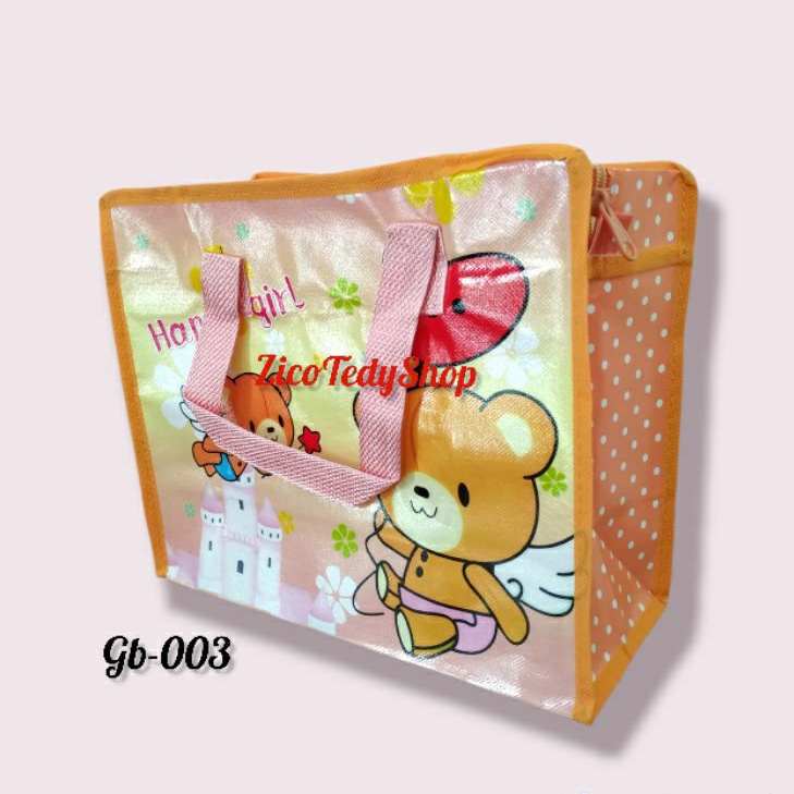 TasKarung 30x24 Tote Fancy  Goodie bag ulang tahun Tas bingkisan ulang tahun  Tas Souvenir-4