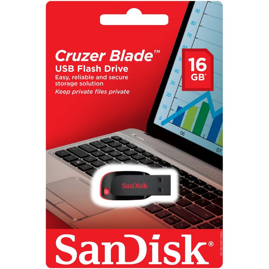 Sandisk Usb Flash Disk 16gb Flash Drive Cruzer Blade CZ50 Original