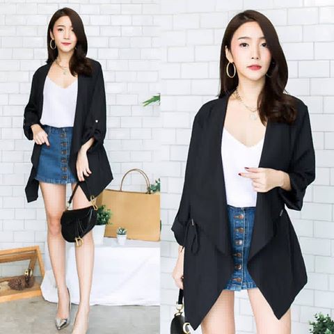 Blazer casual wanita premium outer kantor Bangkok