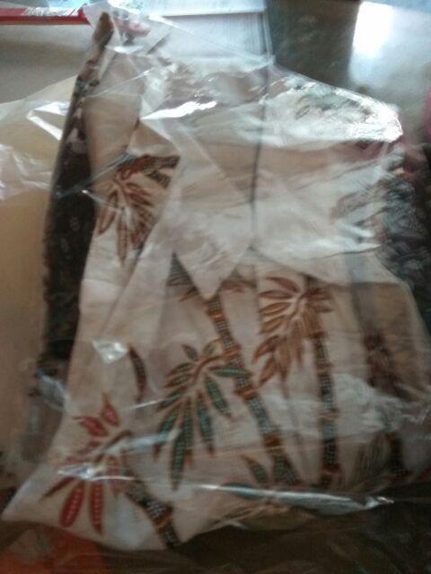 Baju Batik Couple Gamis Batik Keluarga Sogan Modern Bi3 Motif Bambu Terbaru