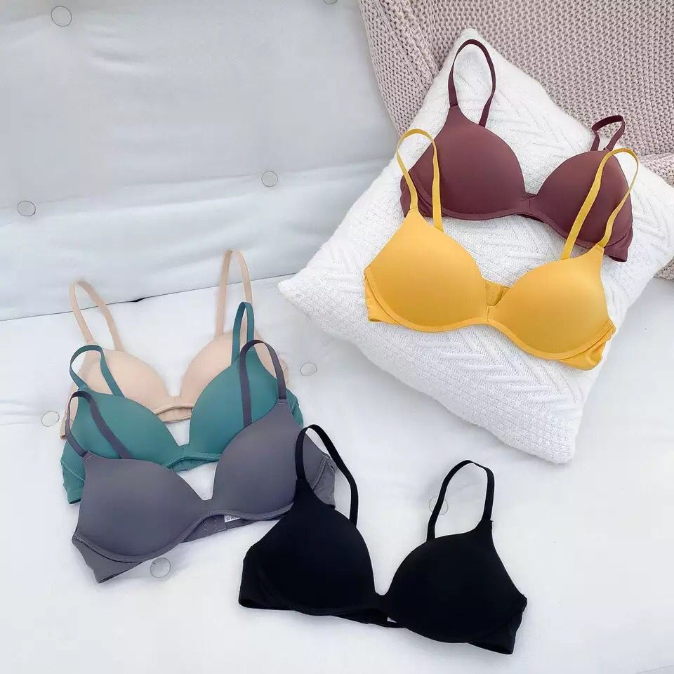 Blackpink Bra Wanita Bra Push Up Tanpa Kawat Bra Bralette Import 1242