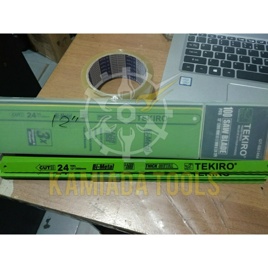 Mata Gergaji Besi 12"/ Hacksaw Blade 12" x 24TPI TEKIRO